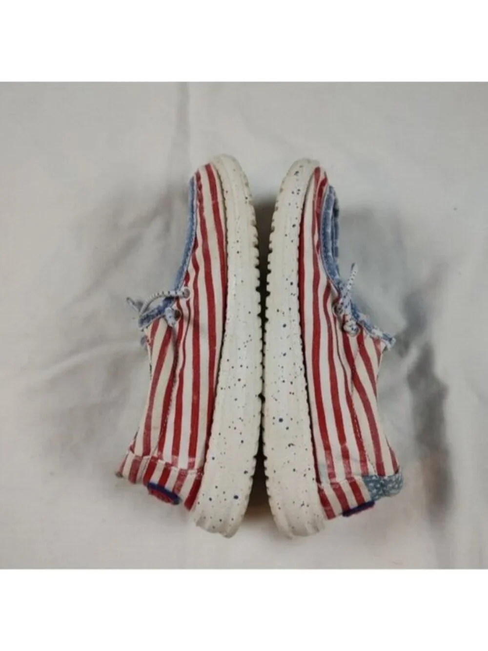 Hey Dude Wally Youth Stars n Stripes Shoes K12 - Picture 5 of 9